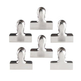 TAYLOR'S EYE-WITNESS Stainless Steel Small Bag Clips Kitchen Accessory Pack of 6