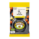 M&S Cheese and Marmite Clouds protein snack 20g, imported from the UK