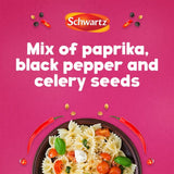 Schwartz Season All salt paprika pepper seasoning jar 70g (British brand)