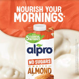 Alpro Almond No Sugar Dairy-Free Drink 1L - British product