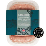 DukesHill gluten-free extra meaty pork sausages 400g - British product