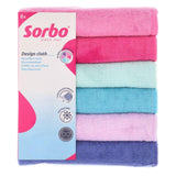 Microfibre Cleaning Cloths Set, 40x40cm, 6 Pieces, Bubble Gum Color