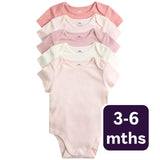 M&S Plain Sleepsuit Pink Baby Sleepsuit 3-6 Months