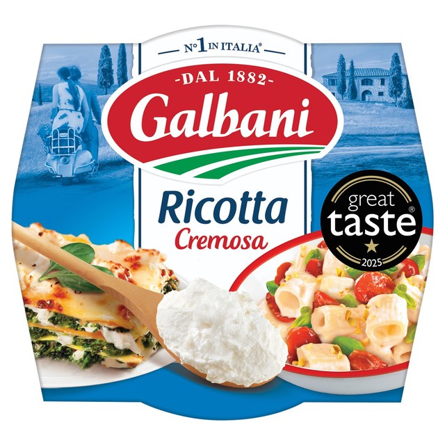 Galbani Italian Ricotta Cheese plain dairy tub 250g, UK version