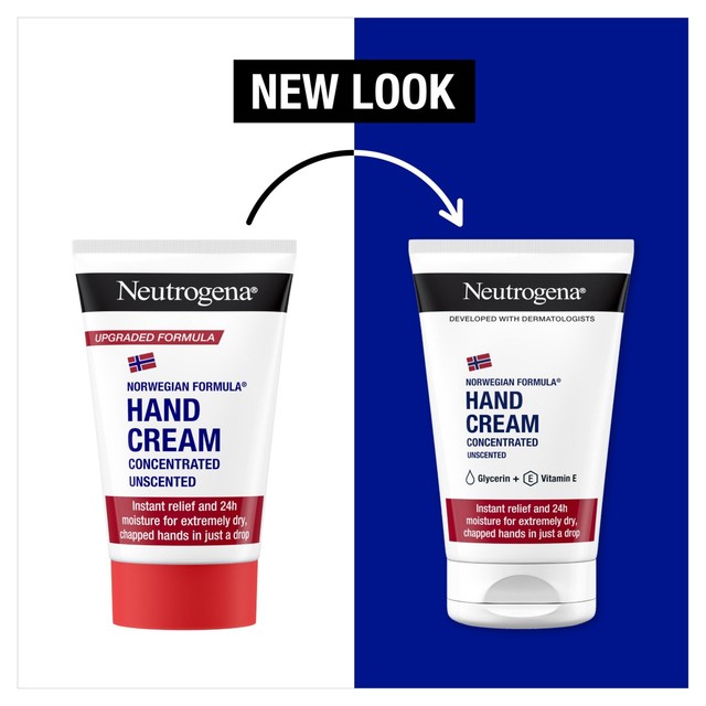 Neutrogena unscented hand cream 50ml, imported from the UK
