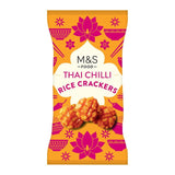 M&S Thai Chilli Rice Crackers Savoury Snack 150g