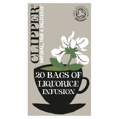 Clipper Organic Liquorice Tea Bags 20 Count Herbal Infusion