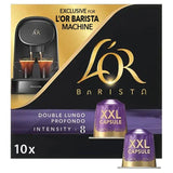 L'OR Barista Extra Long XXL Coffee Pods Intensity 8 10 Pack