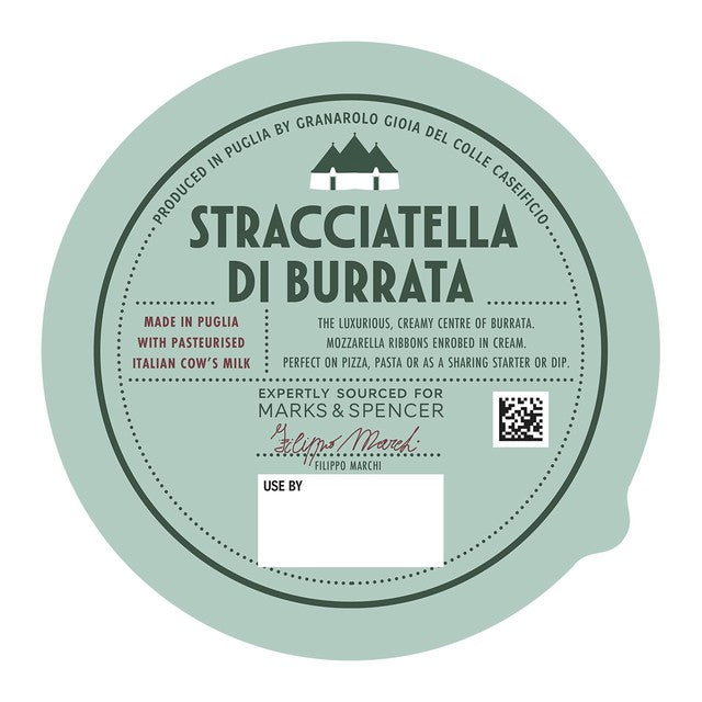 M&S Stracciatella Di Burrata cheese 150g (British brand)