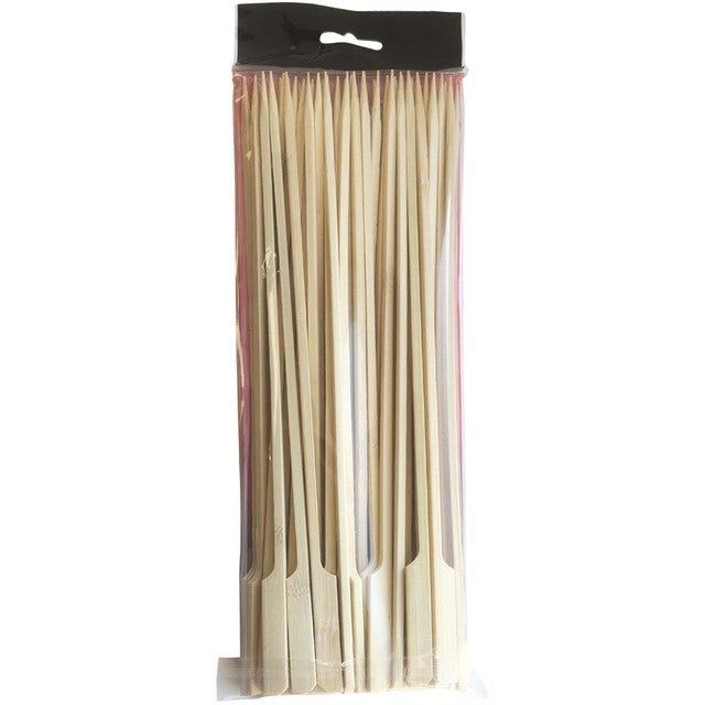 Big K extra long flat kebab bamboo skewers 30 cm - British product