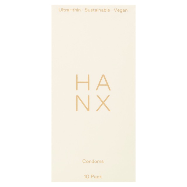 HANX Ultra Thin Vegan Condoms 10 Pack, UK version