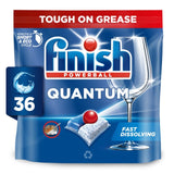 Finish Quantum All in One Dishwasher Tablets Regular 36 Tablets