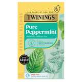 Twinings peppermint herbal tea bags (British brand)