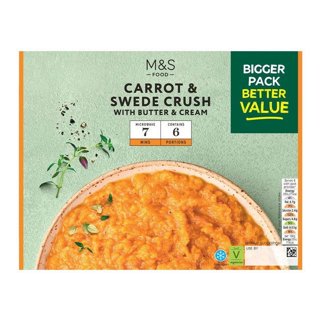 M&S Carrot and Swede Crush Family Pack 600g (British brand)
