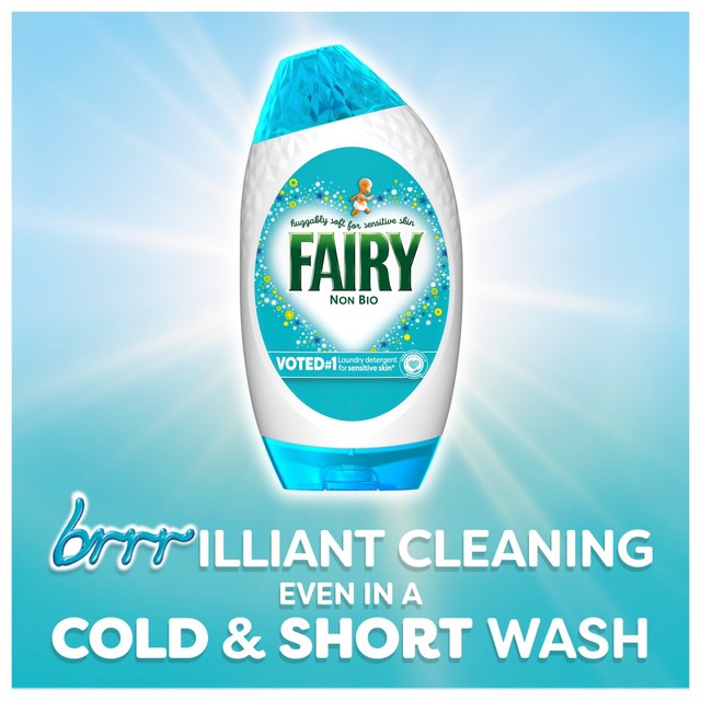 Fairy Non Bio washing liquid gel for sensitive skin 1.254L - British product