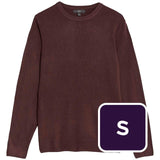 M&S Cashmilon Crew Neck Jumper Burgundy Men's Knitwear S