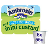 Ambrosia Mini Reduced Sugar Custard Pots 6x55g - British product