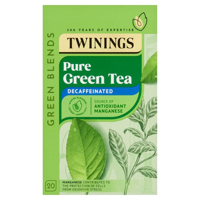 Twinings decaffeinated green tea 20 teabags (British brand)