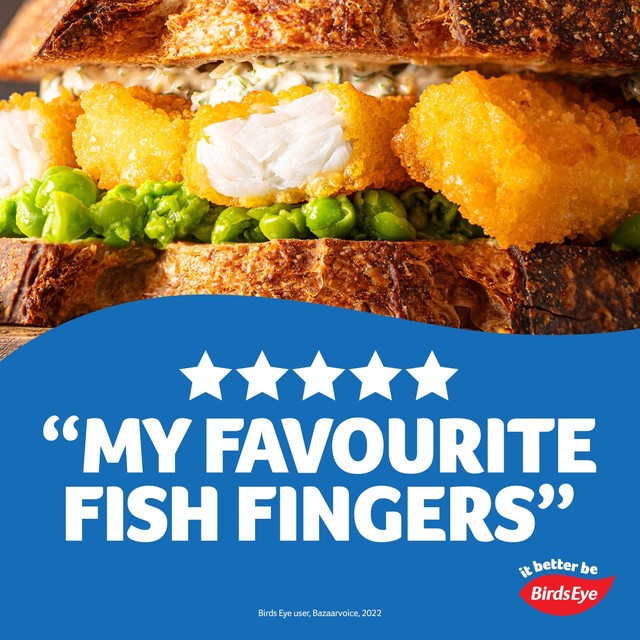 Birds Eye omega 3 breaded fish fingers 280g - British product