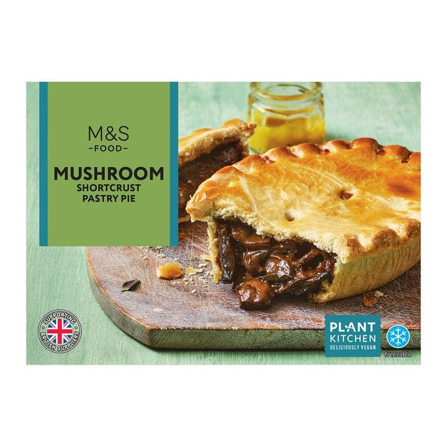 M&S vegan mushroom pie 200g, imported from the UK