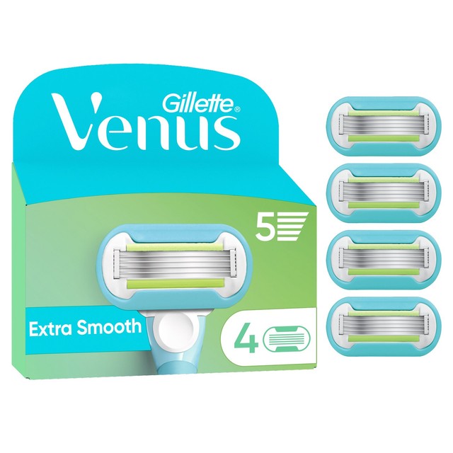 Gillette Venus Extra Smooth razor blade refills 4 pack, UK version