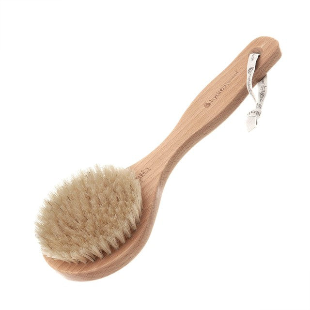 Hydréa London Classic Short Handle Body Brush with Natural Bristle, UK version
