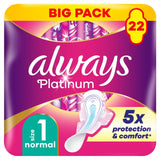 Always Platinum Normal Sanitary Towels Wings Size 1
