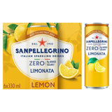 San Pellegrino Zero Lemon carbonated beverage 6 x 330ml (British brand)