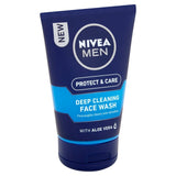 NIVEA MEN Protect & Care Face Wash 100ml, imported from the UK