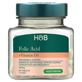 Holland & Barrett Folic Acid & Vitamin D3 Pregnancy Support Tablets 90 Tablets
