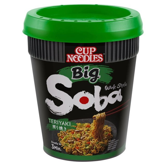 Nissin Soba Big instant noodles pot 113g, imported from the UK