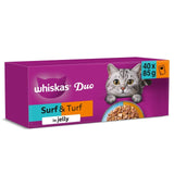 Whiskas Duo Surf and Turf cat food pouches 40 x 85g (British brand)