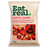 Eat Real Lentil Chips Chargrilled Red Pepper 95g - British product