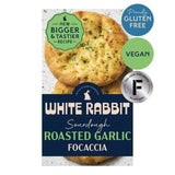 White Rabbit Gluten Free Roasted Garlic Focaccia Sourdough Bread 2 x 135g