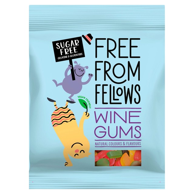Free From Fellows vegan sugar free wine gums 70g - British product