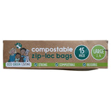 Eco Green Living compostable resealable ziplock bags 2.5L - British product