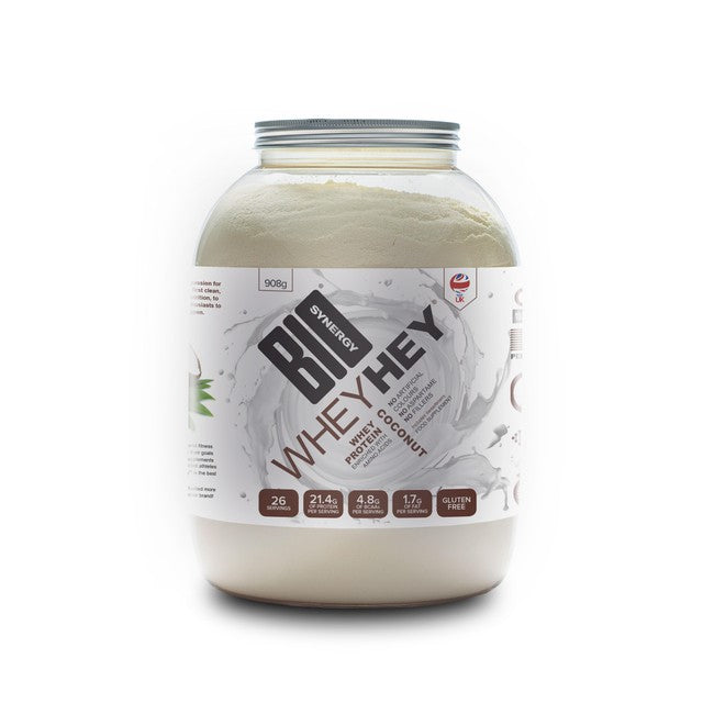 Bio-Synergy Whey Hey Coconut Protein Powder 908g - British product