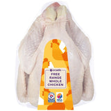 Ocado free range whole chicken 1.8kg, imported from the UK