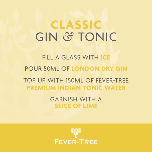 Fever-Tree Indian Tonic Water 8 x 150ml cans - British product