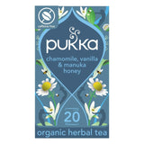 Pukka Herbs Organic Chamomile, Vanilla & Manuka Honey Tea 20 Compostable Tea Bags