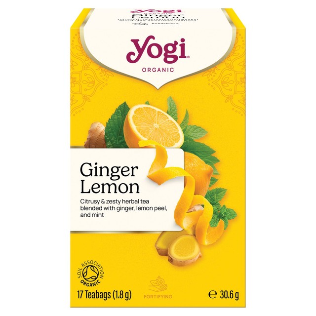 Yogi Tea Organic Ginger Lemon tea pack (British brand)