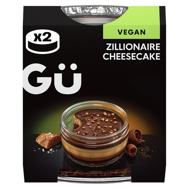 Gu Plant Zillionaire vegan cheesecake dessert 2 x 91g, UK version