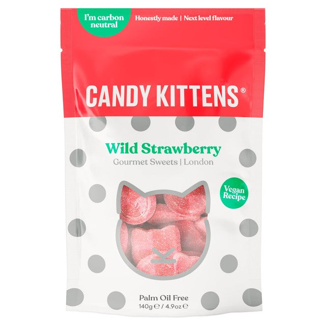 Candy Kittens Wild Strawberry fruit gums 140g - British product