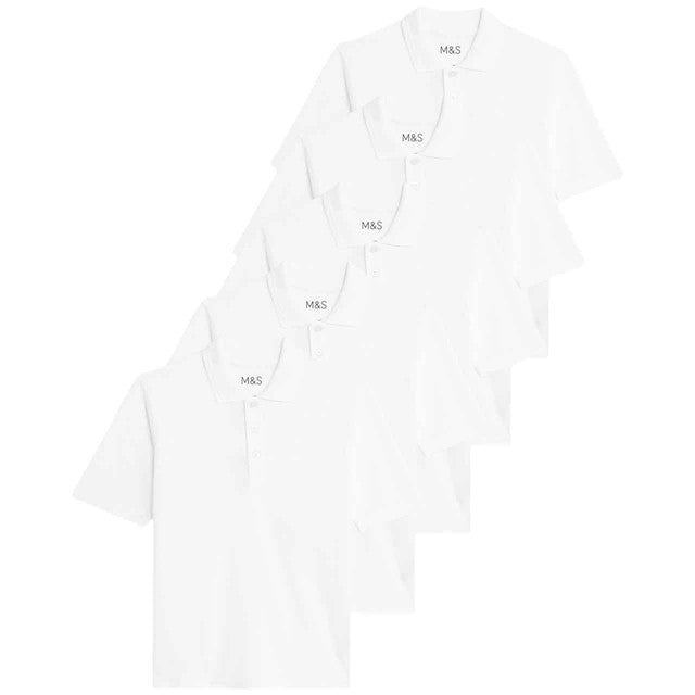 M&S polo shirt white 12-13 years, imported from the UK