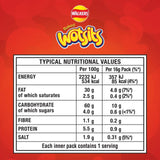 Wotsits Sweet & Spicy corn puffs multipack 6x16g (British brand)