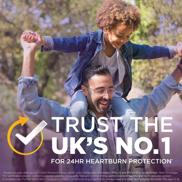 Nexium Control Heartburn & Indigestion Tablets 14, imported from the UK