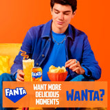 Fanta orange soft drink 8 x 330ml cans - British product
