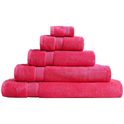 M&S Super Soft Antibacterial Cotton Hand Towel Raspberry 50 x 85 cm