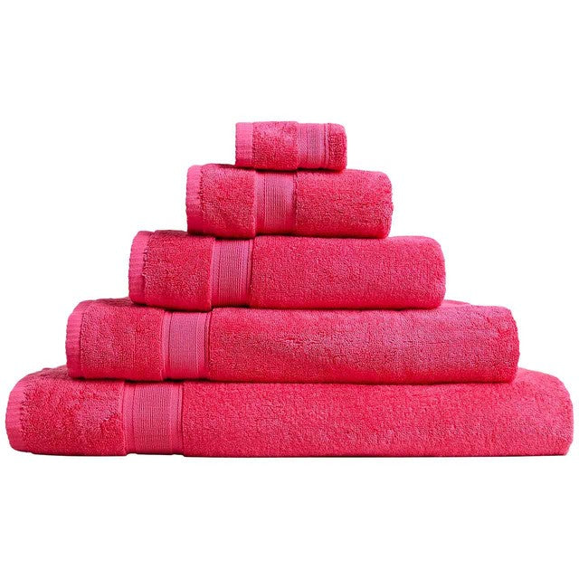 M&S antibacterial hand towel in raspberry, imported from the UK