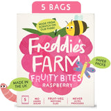 Freddie's Farm Fruity Bites Raspberry Fruit Bits 100g Pack